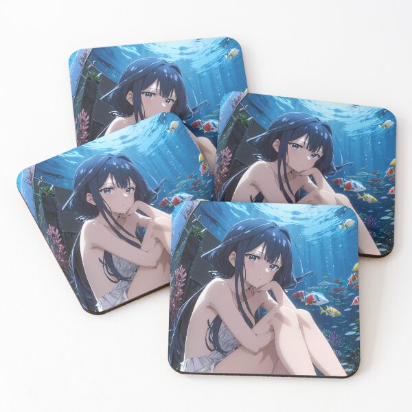 Item preview, Aki Adagaki Aquarium Glow Masamune kun Revenge Anime Waifu designed and sold by earlobejerk.