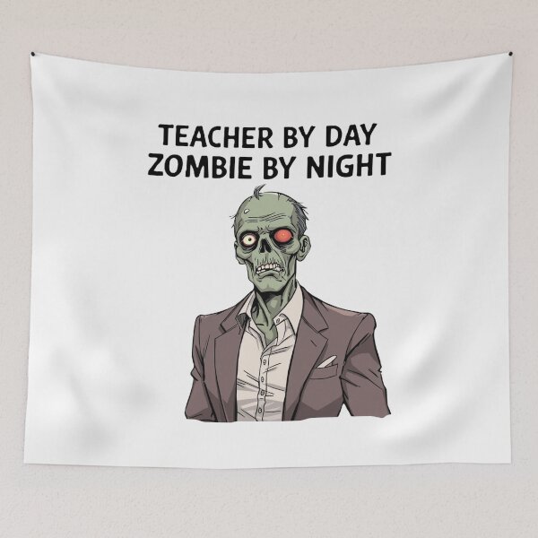 Item preview, Teacher by Day Zombie by Night – Funny Halloween Teacher Design designed and sold by jelonkaa.
