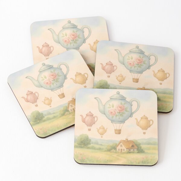 Item preview, Teapot Hot Air Balloons designed and sold by Magic Pencil Press.