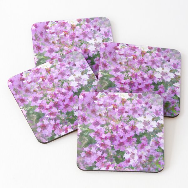 Item preview, Pink and purple watercolour abstract flowers designed and sold by jaynerushton.
