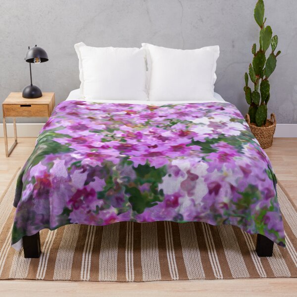 Item preview, Pink and purple watercolour abstract flowers designed and sold by jaynerushton.