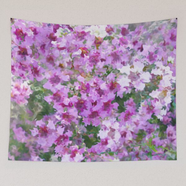 Item preview, Pink and purple watercolour abstract flowers designed and sold by jaynerushton.