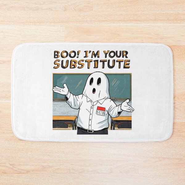 Item preview, Boo I’m Your Substitute Funny Ghost Teacher Halloween Pun designed and sold by jelonkaa.