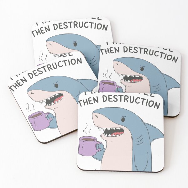 Aperçu de l'œuvre D'abord le café, puis Destruction Shark créée et vendue par Chetonnell.