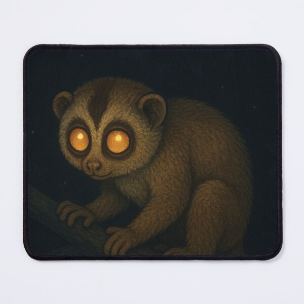 Item preview, Sunda Slow Loris at Night – Rare Southeast Asian Nocturnal Primate designed and sold by NocturnalNook.