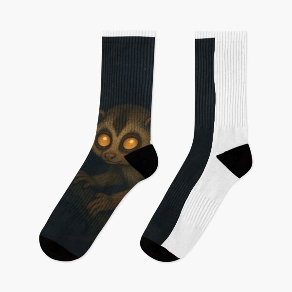 Item preview, Sunda Slow Loris at Night – Rare Southeast Asian Nocturnal Primate designed and sold by NocturnalNook.