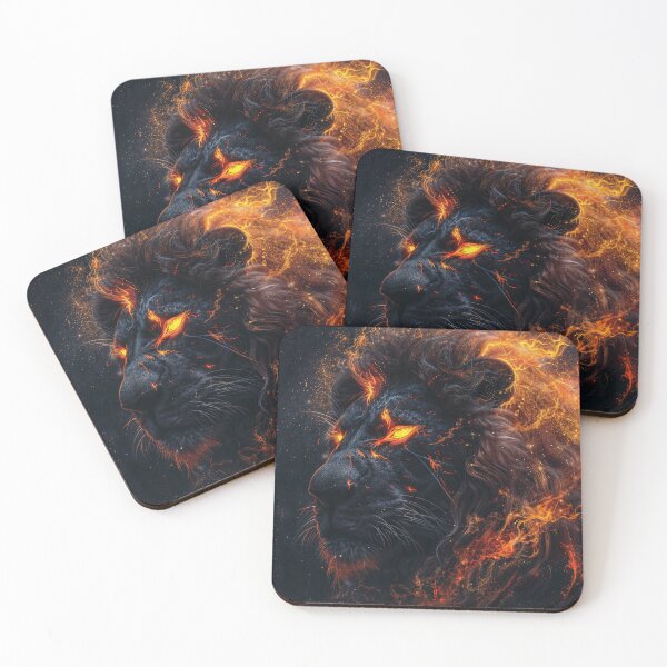 Item preview, Eternal Roar – Cosmic Lion of Fire designed and sold by QuantumDrift.