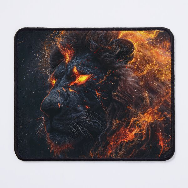 Item preview, Eternal Roar – Cosmic Lion of Fire designed and sold by QuantumDrift.