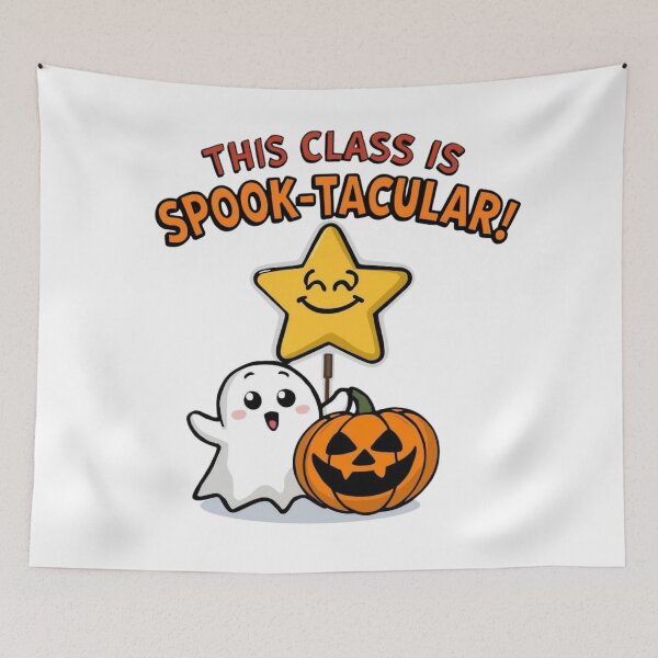 Item preview, This Class Is Spook-Tacular Halloween Ghost Teacher designed and sold by jelonkaa.