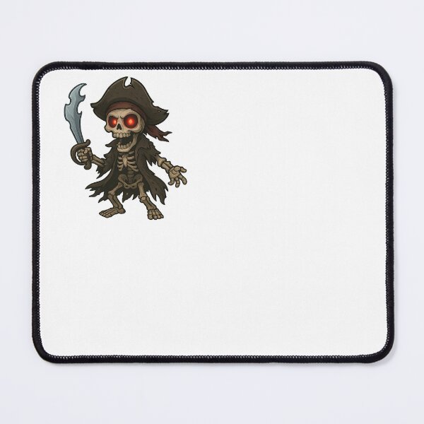 Item preview, Pirate Skeleton with Glowing Red Eyes – Spooky Halloween Cartoon designed and sold by Everyday Motif.