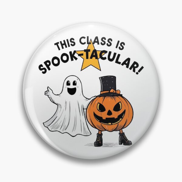 Item preview, This Class Is Spook-Tacular Halloween Ghost Pumpkin Design designed and sold by jelonkaa.