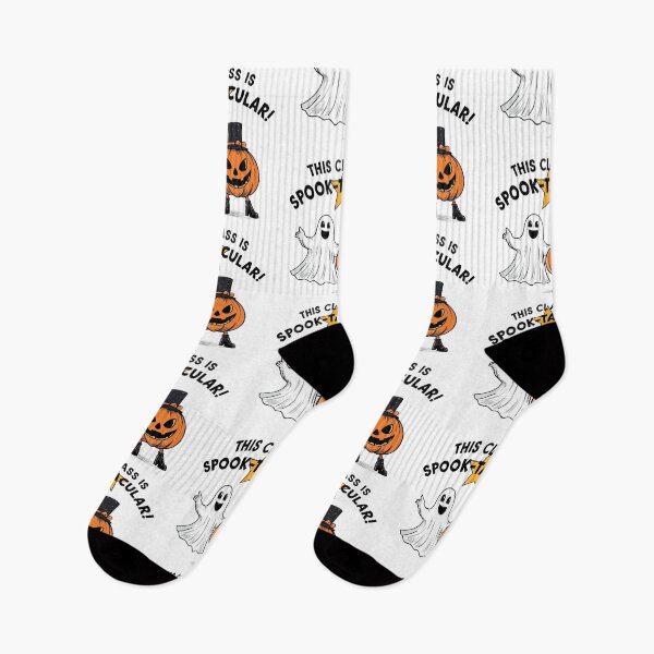 Item preview, This Class Is Spook-Tacular Halloween Ghost Pumpkin Design designed and sold by jelonkaa.