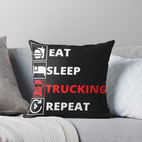 Item preview, Eat Sleep Trucking BLACK designed and sold by Skeelo702.