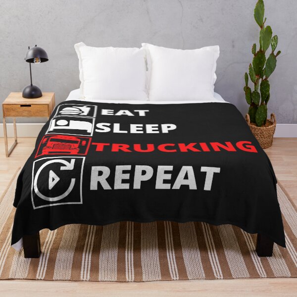 Item preview, Eat Sleep Trucking BLACK designed and sold by Skeelo702.