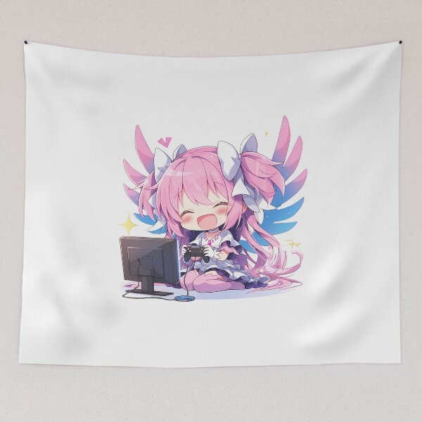 Item preview, Ultimate Madoka Magia Record Cute Chibi Gamer Anime designed and sold by earlobejerk.