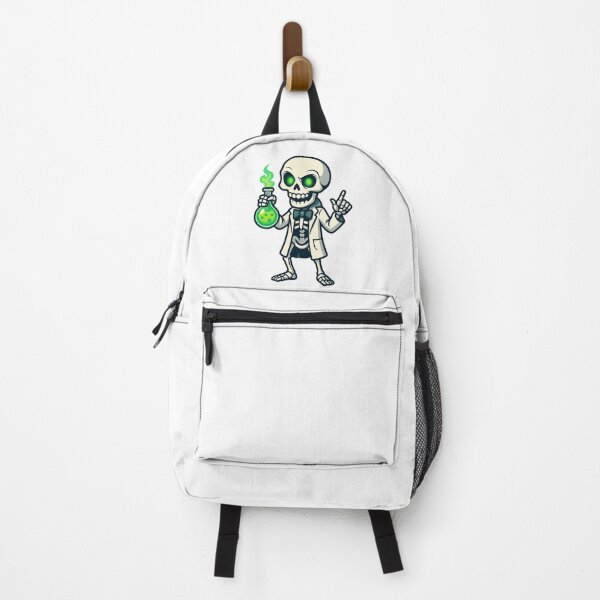 Item preview, Mad Scientist Skeleton with Glowing Green Potion – Spooky Halloween Cartoon designed and sold by Everyday Motif.