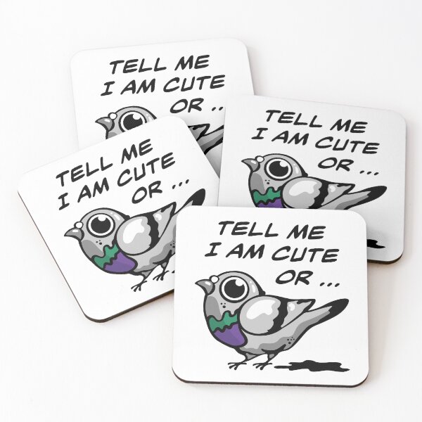 Item preview, Cute Doodle Pigeon Meme Pun designed and sold by Maud Tee Art.