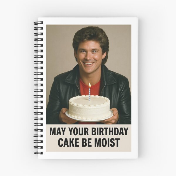Item preview, David hasselhoff Birthday Cake Moist Funny prank meme gift weird  designed and sold by CheeseBlueprint.