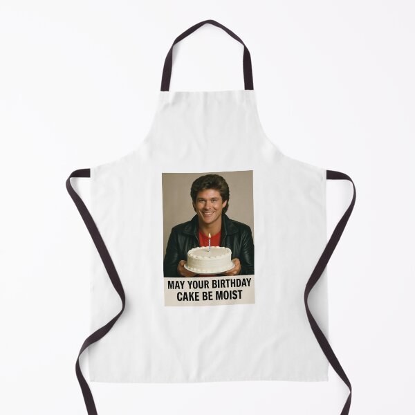 Item preview, David hasselhoff Birthday Cake Moist Funny prank meme gift weird designed and sold by CheeseBlueprint.