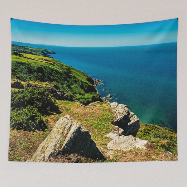 Artikelvorschau, Blick auf Lundy von den Torrs aus. Ilfracombe, Nord-Devon. entworfen und verkauft von Love where you live.