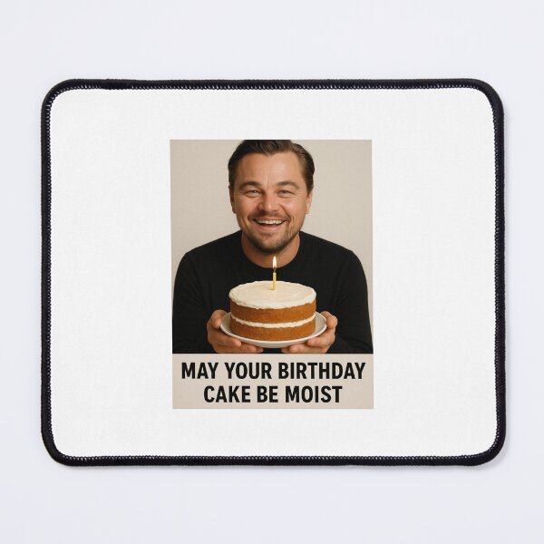 Item preview, Leonardo DiCaprio Birthday Cake Moist Funny prank meme gift weird  designed and sold by CheeseBlueprint.