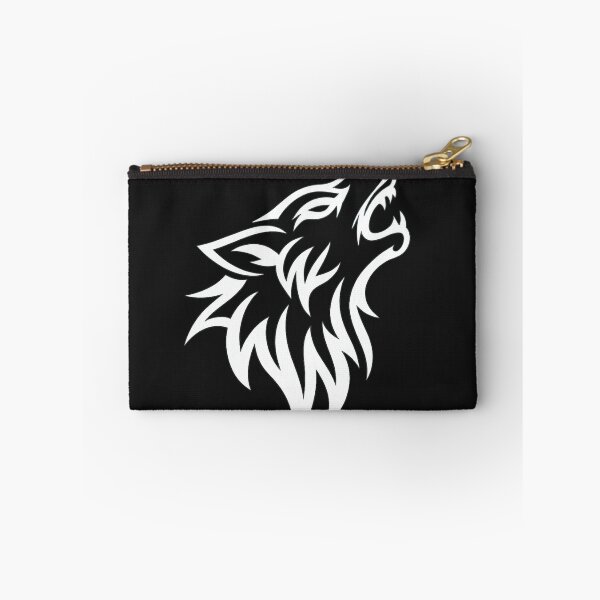 Item preview, White Tribal Wolf – White Tribal Wolf Tattoo Style | Wild Animal Biker designed and sold by DjokosDisigns.