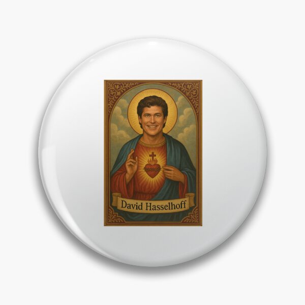 Item preview, David hasselhoff saint celebrity birthday funny meme holy prank weird designed and sold by CheeseBlueprint.