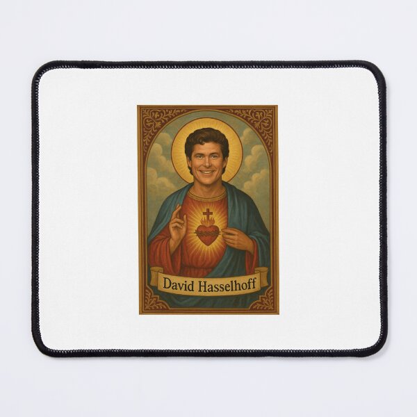Item preview, David hasselhoff saint celebrity birthday funny meme holy prank weird designed and sold by CheeseBlueprint.