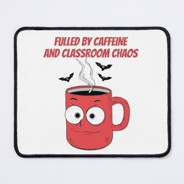 Item preview, Fueled by Caffeine and Classroom Chaos – Funny Teacher Halloween Coffe designed and sold by jelonkaa.