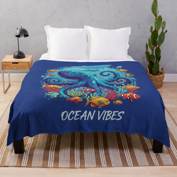 Item preview, Ocean Vibes – Colorful Octopus & Coral Reef Underwater Scene designed and sold by InkwildStudio.