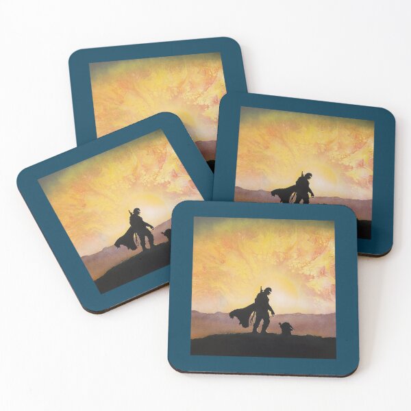 Item preview, mando hunter and child canvas designed and sold by Schulpellyp.