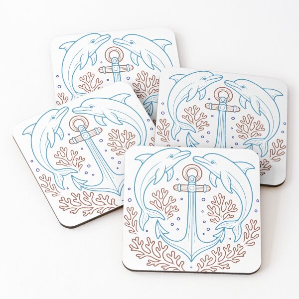 Item preview, Anker delfin play coral  designed and sold by Cutemuchroom.