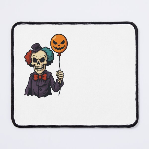Item preview, Creepy Skeleton Clown with Spooky Balloon – Halloween Cartoon Horror designed and sold by Everyday Motif.