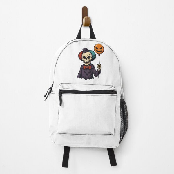 Item preview, Creepy Skeleton Clown with Spooky Balloon – Halloween Cartoon Horror designed and sold by Everyday Motif.