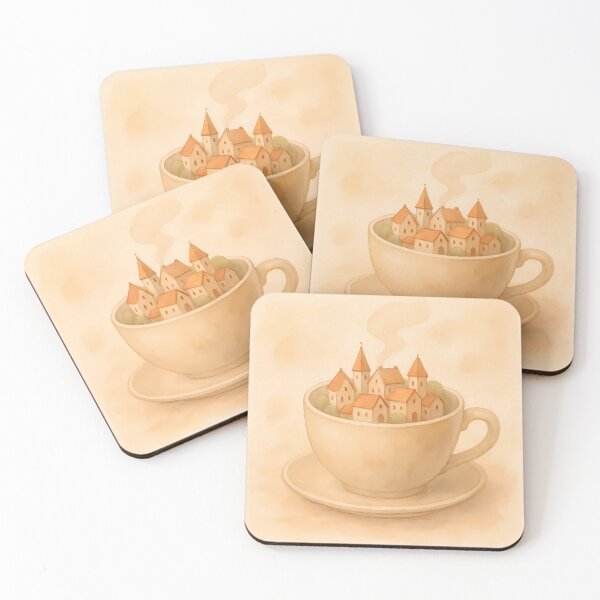 Item preview, Coffee Cup Village designed and sold by Magic Pencil Press.