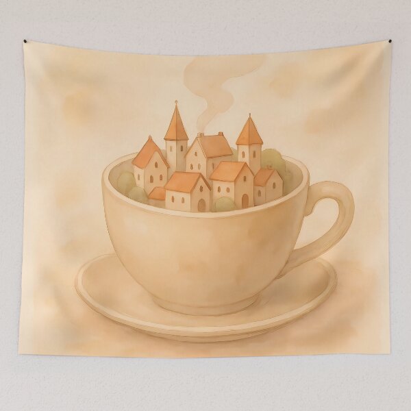 Item preview, Coffee Cup Village designed and sold by Magic Pencil Press.