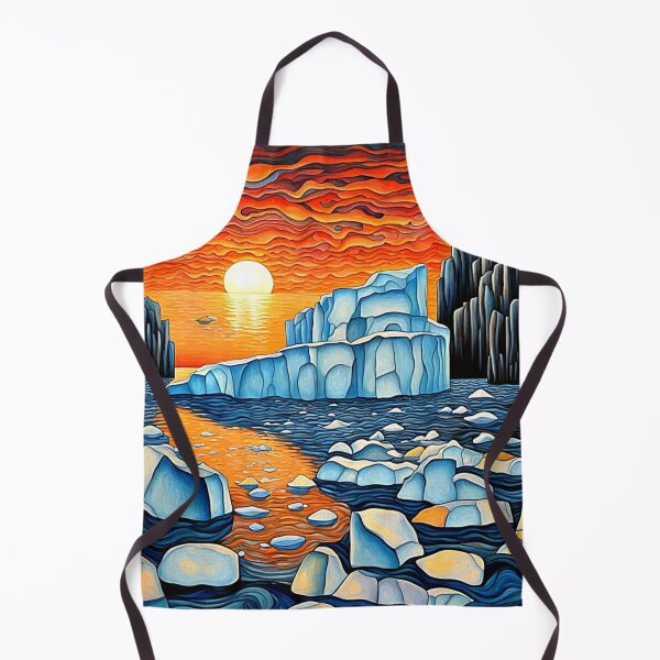 Item preview, Icebergs at sunset 5 designed and sold by George Hutton Hunter.