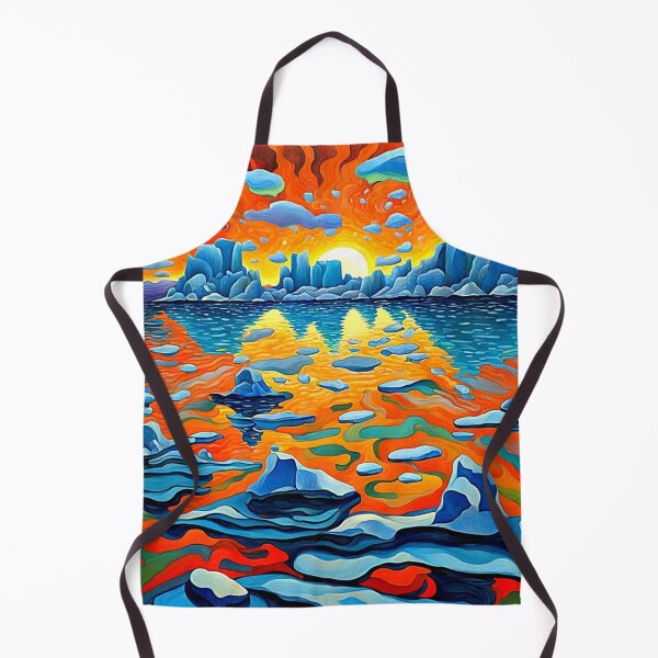 Item preview, Icebergs at sunset 6 designed and sold by George Hutton Hunter.