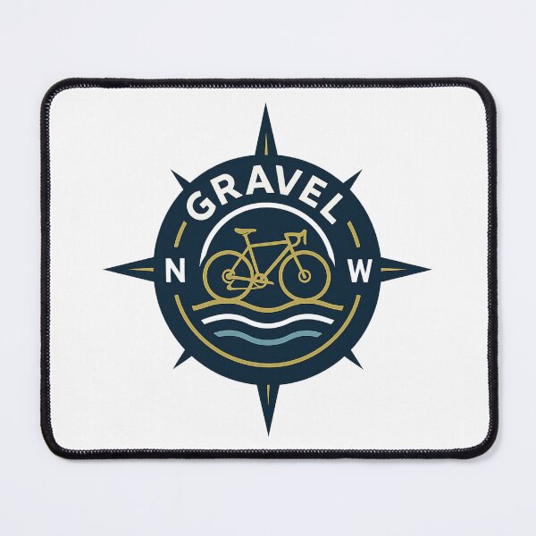 Item preview, Gravel Compass Adventure Cycling Emblem designed and sold by Qbi Cycle & Co. – Cycling Apparel & Accessories.