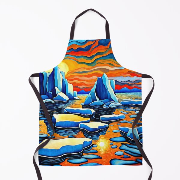 Item preview, Icebergs at sunset 7 designed and sold by George Hutton Hunter.