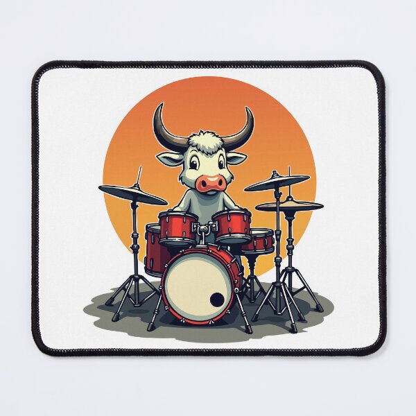Item preview, Rocking cow on the drums designed and sold by Hans-Design.