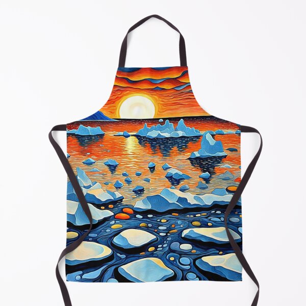 Item preview, Icebergs at sunset 8 designed and sold by George Hutton Hunter.