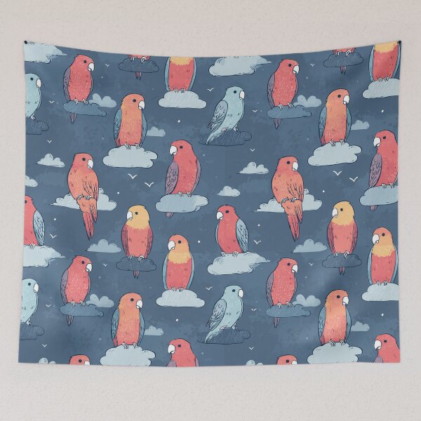 Item preview, Cute Tropical Parrot Pattern designed and sold by bapupa.