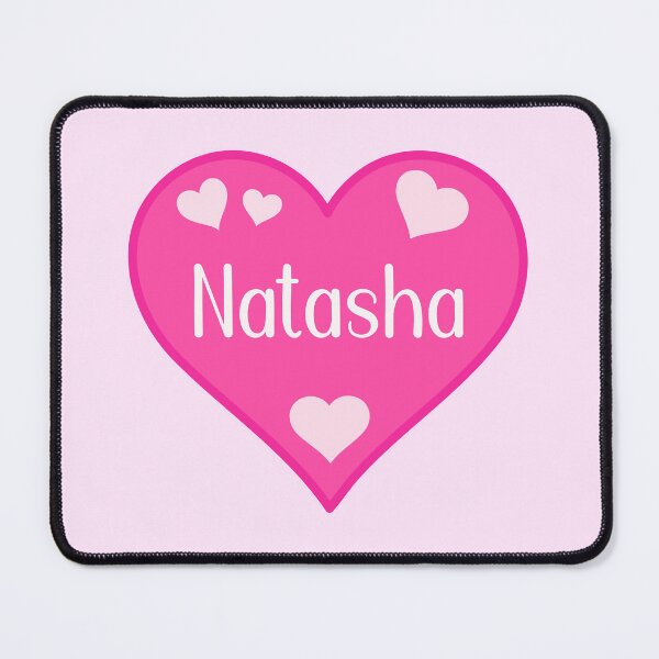 Item preview, Natasha Name Pink Heart  designed and sold by Jeallan Designs.