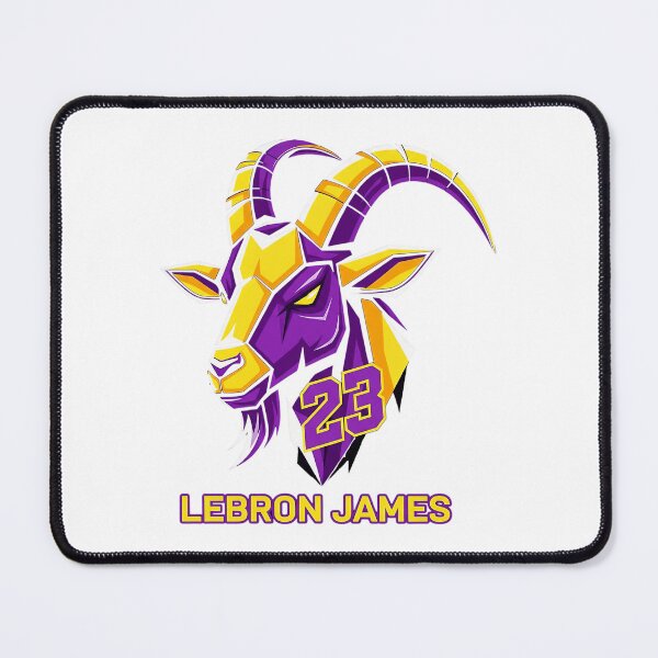 Item preview, LeBron James 23 GOAT Purple Gold Basketball Art designed and sold by choluren.