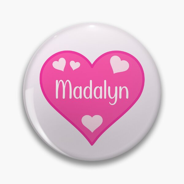 Item preview, Madalyn Name Pink Heart  designed and sold by Jeallan Designs.