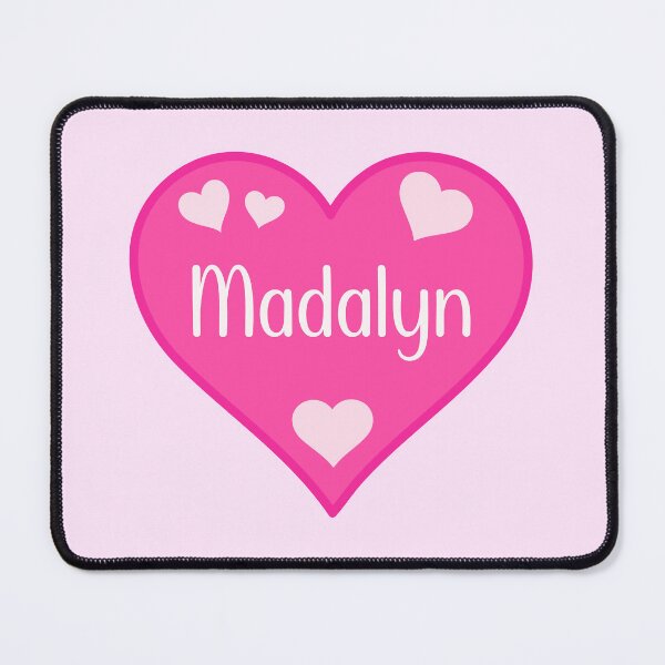 Item preview, Madalyn Name Pink Heart  designed and sold by Jeallan Designs.