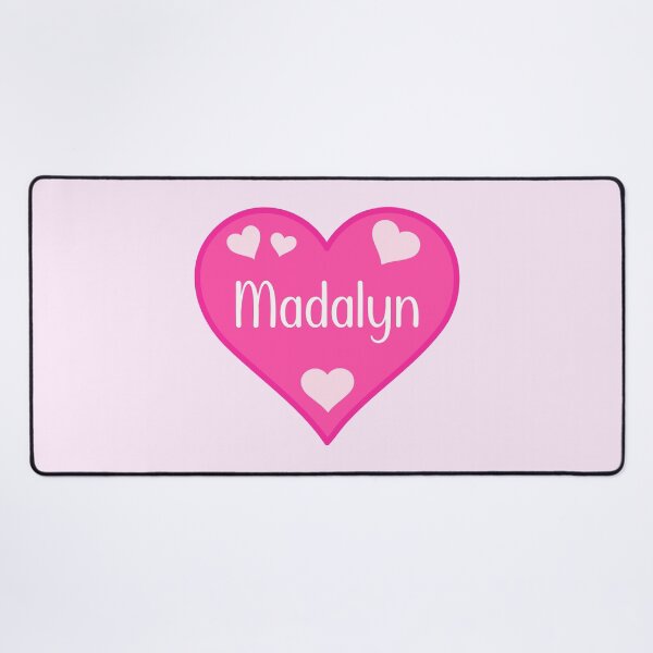 Item preview, Madalyn Name Pink Heart  designed and sold by Jeallan Designs.