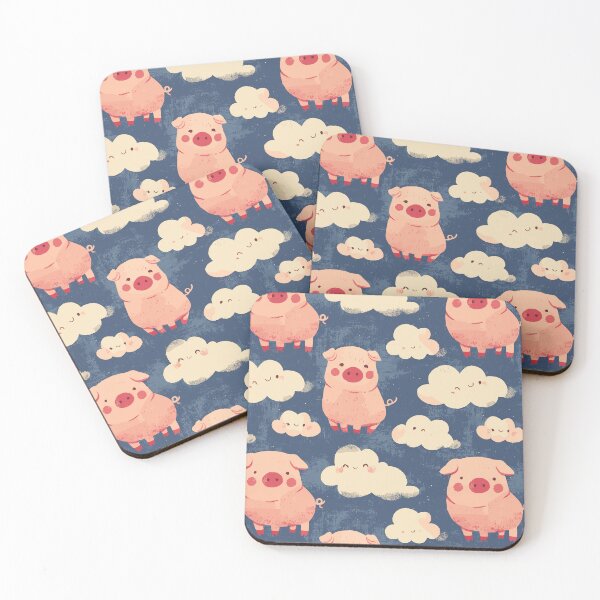 Item preview, Cute Nursery Pig Pattern designed and sold by bapupa.