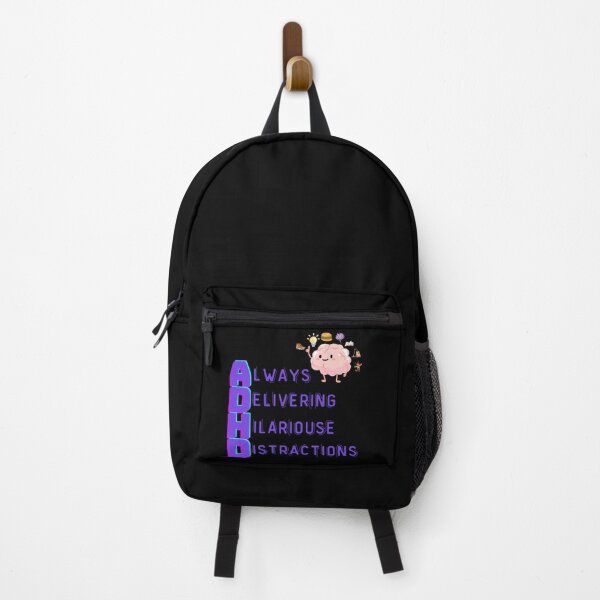Item preview, ADHD: Always Delivering Hilarious Distractions - Humor Brain Graphic Tee designed and sold by Moyeri.